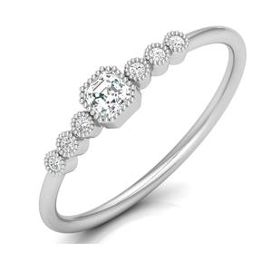 Bague de fiançailles, cadeau du Nouvel An, collection pour femmes avec diamant naturel certifié en laboratoire, certifié IGI Ingemco, prix de gros en Inde - Product Image 2