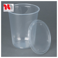 Vente en gros de tasse à thé à bulle jetable en plastique PET à paroi unique avec couvercle imprimé de logo personnalisable avec impression de logo disponible
