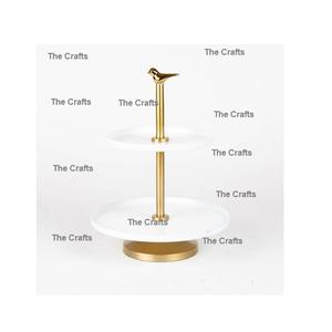 Support à gâteau en aluminium de la meilleure conception support à gâteau et à dessert de couleur noir et or à 3 niveaux avec une qualité supérieure - Product Image 5