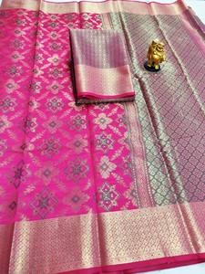 Saris indiens de luxe en soie pour femmes, tenues de soirée - Product Image 5