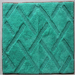 ผู้ส่งออกชาวอินเดียนำเสนอพรมเช็ดเท้าผ้าฝ้ายสีเขียวล้วน พร้อมขนาดที่ปรับแต่งได้และรูปทรงสี่เหลี่ยมผืนผ้าในหลากหลายดีไซน์ - Product Image 2