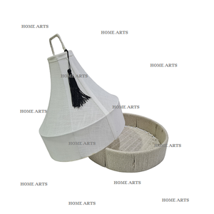 Bandeja de Madera para Alimentos con Diseño Admirable, con Cubierta de Tela, Calidad Superior, Forma Redonda, Bandeja para Chocolates al por Mayor - Product Image 2