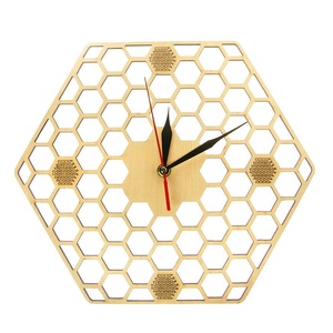 Mới Đến Sáng Tạo Handmade Sắt Dây Đồng Hồ Treo Tường Đơn Giản Đồng Bằng Thiết Kế Ấn Độ Phong Cách Bán Buôn LED Hiển Thị Kim Loại Đồng Hồ Treo Tường - Product Image 2