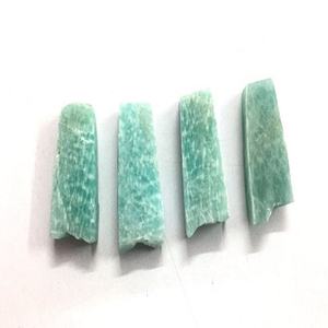 Amazonita-GEMA Natural suelta para hacer joyas, 4 piezas, colección de piedras, cortada a mano - Product Image 1