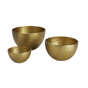 Ensemble de 6 bols à fruits secs en laiton couleur or, de qualité supérieure, forme ronde, pour servir des fruits et des en-cas, pour usage domestique - Product Image 4