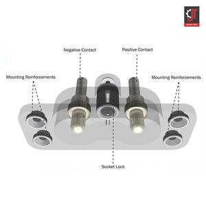 Enchufes de conector de batería de avión ligero con refuerzos de montaje Piezas de aviación esenciales - Product Image 5
