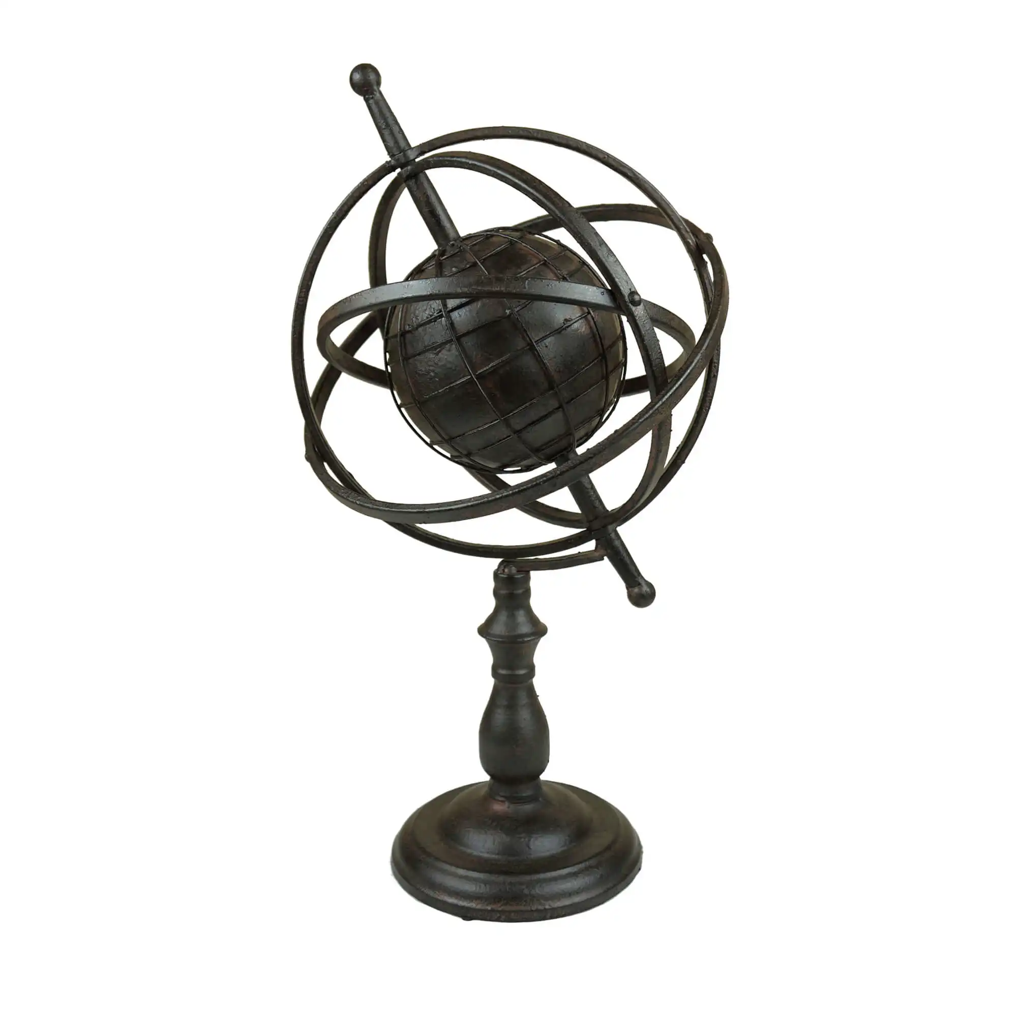 Amazing Globe Maps And Globes Complete Black Metal Geography Classroom Decoration Side Stool Computer Table Top Home Decoration