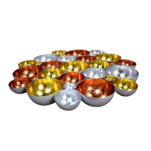 Handmade Iron Metal <b>Tea</b> <b>Light</b> <b>Candle</b> Holder Digital Printing Hand Painted Vase Bowl Shape Fashionable All Occasions Lanterns - Product Image 3