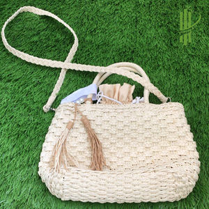 กระเป๋าสานแบบมีซิปสำหรับเด็กเล็ก,กระเป๋าสะพายคาดลำตัวแฟชั่นแบบโบฮีเมียนทำงานฝีมือ - Product Image 1