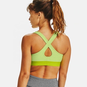 Sujetador deportivo de yoga de alto soporte para mujer con espalda cruzada para fitness y gimnasio - Material Spandex/Poliéster - Product Image 2