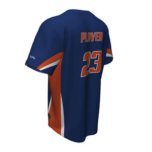 Camiseta de béisbol OEM antibacteriana de entrega rápida con impresión personalizada/diseña tus propios conjuntos de uniformes de béisbol, camiseta de béisbol - Product Image 5