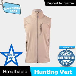 Gilet multi-poches sans manches pour hommes, blaze orange, chasse, pêche, randonnée, chasse et photographie - Product Image 3