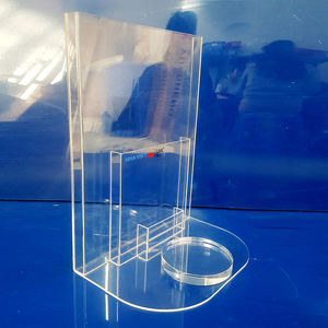 ชั้นวางโชว์อะคริลิคใสสำหรับเคาน์เตอร์ใบปลิวนิตยสารและแผ่นพับ - Product Image 4