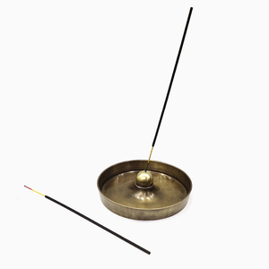 Porte Bâton d'Encens en Métal Fonte d'Aluminium Laiton Antique - Product Image 1