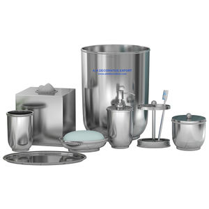 Métal Accueil Salle De Bains décoratif Salle De Bains ensemble Brillant fini De Luxe Table De Salle De Bains décoration Sanitaires Ensemble - Product Image 5