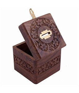 Tirelire en bois massif, tirelire pour pièces de monnaie, boîte à monnaie comme un cadeau - Product Image 1