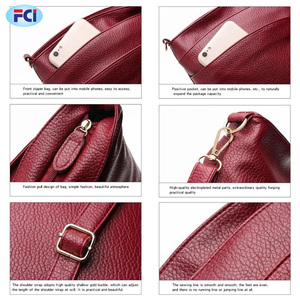 Women's Casual Leather <b>Crossbody</b> Shoulder <b>Bag</b> Zipper Closure <b>Messenger</b> <b>Bag</b> with Bucket Design - Product Image 6