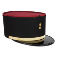 Venta al por mayor de alta calidad Vintage 100% tela de lana requisito personalizado Logo francés Kepi sombreros