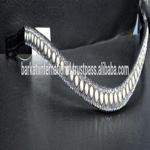 บราวน์ม้าที่ทนทานในคุณสมบัติฮอทฟิกซ์หนังสีสันสดใส - Product Image 2