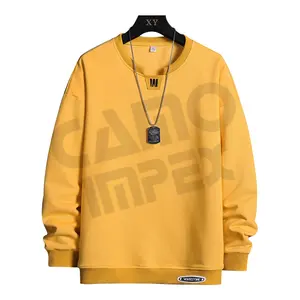 2022 New Fashion felpe con cappuccio da uomo collo tondo tinta unita felpe da uomo manica lunga Trendy Streetwear pullover da uomo Casual 4XL