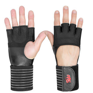 Gants de gym en cuir Fitness Training Musculation Workout Haltérophilie - Product Image 1