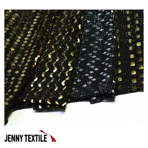 88% Nylon 6% Metallic 6% Spandex Nylon-Metallic Trans Spangle Korea Fabrics Textiles
