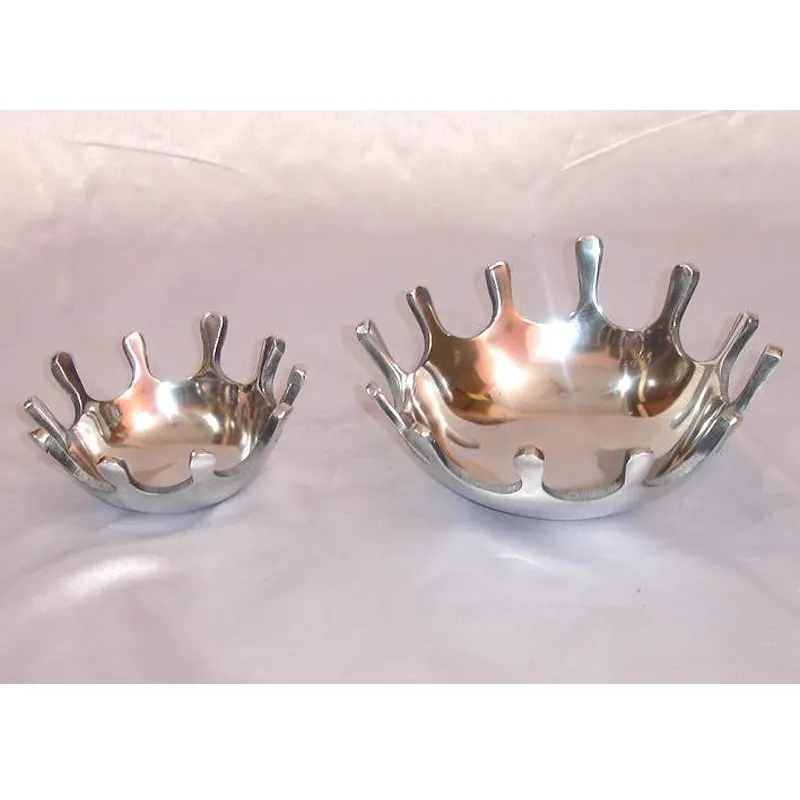 Popcorn Modern Design Metal BowlでShining Polish Gold-Plated Silver-Plated Serving Bowls Vegetable Bowls Ceramic Fruit Bowls