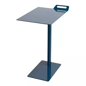 Mesa lateral de Metal para sala de estar, mueble impresionante, Color azul, mesa lateral perfecta para dormitorio, mesa decorativa de diseño único - Product Image 1