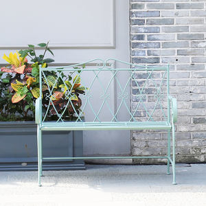 Honhill — banc de jardin pliable en fer forgé, accessoire d'extérieur pour Patio, Style français, nouveau Design, - Product Image 2