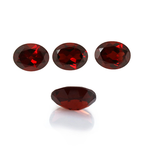 Granat rouge naturel du Mozambique, taille ovale facettée 6x9mm, pierre précieuse en vrac, certifiée par un tiers, vente en gros Gopika Exports pour la joaillerie - Product Image 2