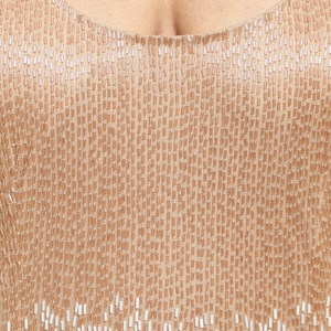 Vestido de fiesta informal para adolescentes, prenda formal de alta calidad con cuentas y longitud hasta la rodilla - Product Image 5