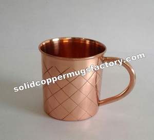 <b>Fancy</b> Hand Made Cocktail Wholesale Stainless Steel Mule <b>Mug</b> Set With Copper Straws Custom Golden Hammered Moscow Copper Mule <b>Mug</b> - Product Image 6