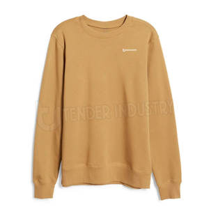 Sudadera informal de cuello redondo para hombre, patrón sólido de invierno, nuevo estilo hecho de material de poliéster/algodón - Product Image 1