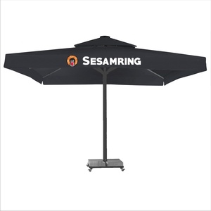 Sombrilla Dorada MTS 400*400/8 Magnum Telescópica, Parasol Moderno de Aluminio para Restaurante, Uso en Exteriores - Product Image 3