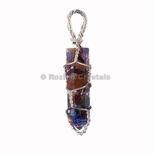 <b>Orgonite</b> Pencil Wrap Pendants-Unisex Charm Pendants with Crystal & Rhinestone Classic Style - Product Image 1