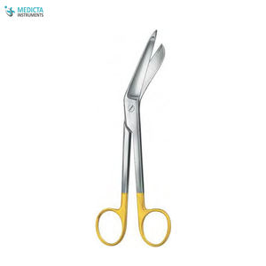 Tijera de vendaje TC Lister, 18,5 cm, tijeras insertadas de carburo de tungsteno ortopédico - Product Image 1