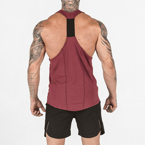 GAF Men's High Quality Custom Athletic Tank Top Slim Active Gym Fitness Muscle Tee Hem <b>Singlet</b> Formal Style Eco-Friendly - Product Image 6