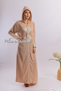 Moda manga larga verano suelto completo recién llegados bordado mangas completas hasta el suelo mujeres largas vestido bellamente diseñado - Product Image 3