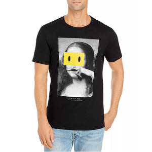 Customized graphic print Design Men Wear black T.Shirts For Men Summer Collection pure organic cotton fabric - Product Image 1