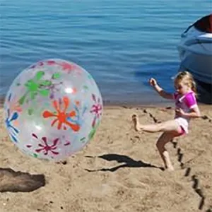Надувной пляжный мяч из прозрачного ПВХ