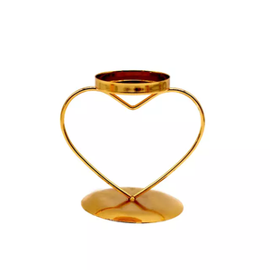 Bougeoir métallique en verre, chandelier - Product Image 5