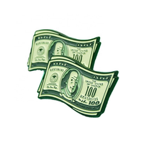Offre Spéciale Nous Dollar Forme Souple Personnalisé Badges $100 Badge tige de Métal fabricant épinglette Badges De Lifeng Marque