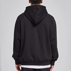 Streetwear pour hommes avec logo personnalisé ensemble de pulls à capuche en polaire sweatshirt Plus 100% coton hiver à manches longues imprimé uni surdimensionné - Product Image 4