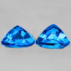 10มม. ล้านล้านตัดตามธรรมชาติสวิสสีฟ้าบุษราคัมอัญมณีหลวม - Product Image 2