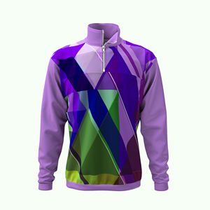 Half zip Sweatshirts Mens Pullover Sweatshirts Custom Half Zip Winter Sweatshirt hoodie - Product Image 5