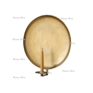 Porte-bougie à la bougie chauffe-plat en laiton martelé de qualité supérieure, fait main, taille personnalisée, forme ronde - Product Image 4