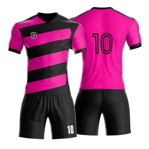 Conjunto de camiseta de fútbol juvenil personalizable último diseño con impresión totalmente por sublimación nuevo traje de uniforme de fútbol - Product Image 4