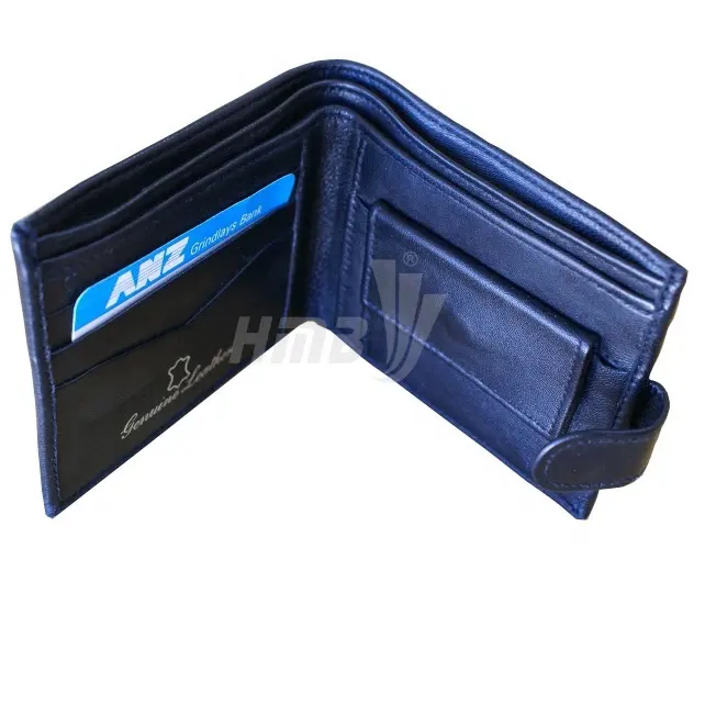 Portafoglio BIFOLD in HMB-711A pelle di qualità borsa da uomo all'ingrosso moda GENT portafogli di colore nero porta carte
