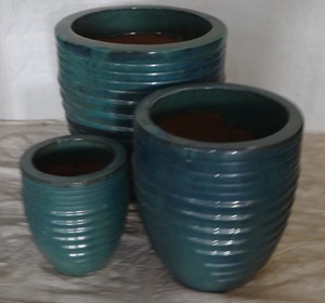 [Leo Nguyen Le] Vente en gros de pots à fleurs en céramique émaillée pour l'extérieur - Pots à plantes en céramique antique pour la décoration intérieure - Product Image 5