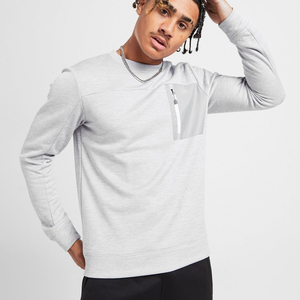 OEM Plain polyester Wholesale <b>men</b> Cotton Blank Sweatshirt Custom Logo Print Pullover oversized heavy thick Sweatshirt - Product Image 2